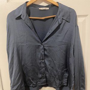 Abercrombie Satin Blue Shirt